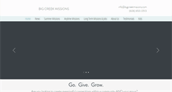 Desktop Screenshot of bigcreekmissions.com